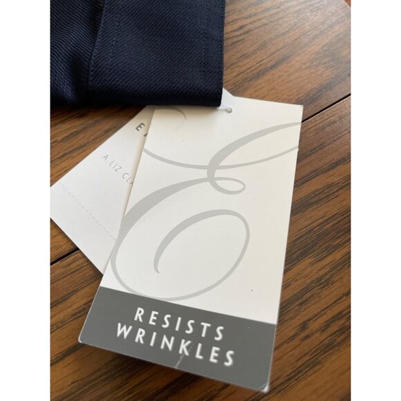 Emma James Navy Womens Wrinkle-Resistant Jacket & Pants Set Size 12 - Picture 4 of 16